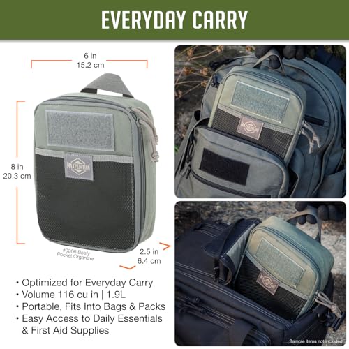 MAXPEDITION Beefy Pocket Organizer, Compact, MOLLE-Compatible, 1000D Nylon Tactical Pouch, Everyday Carry Tool and Gear St...