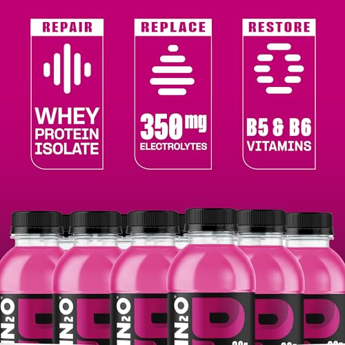 Protein2o Hydration Drink - 2-in-1 Liquid Clear Whey Protein Isolate and Electrolyte Drink - 20g Protein, Vitamins B5, B6...