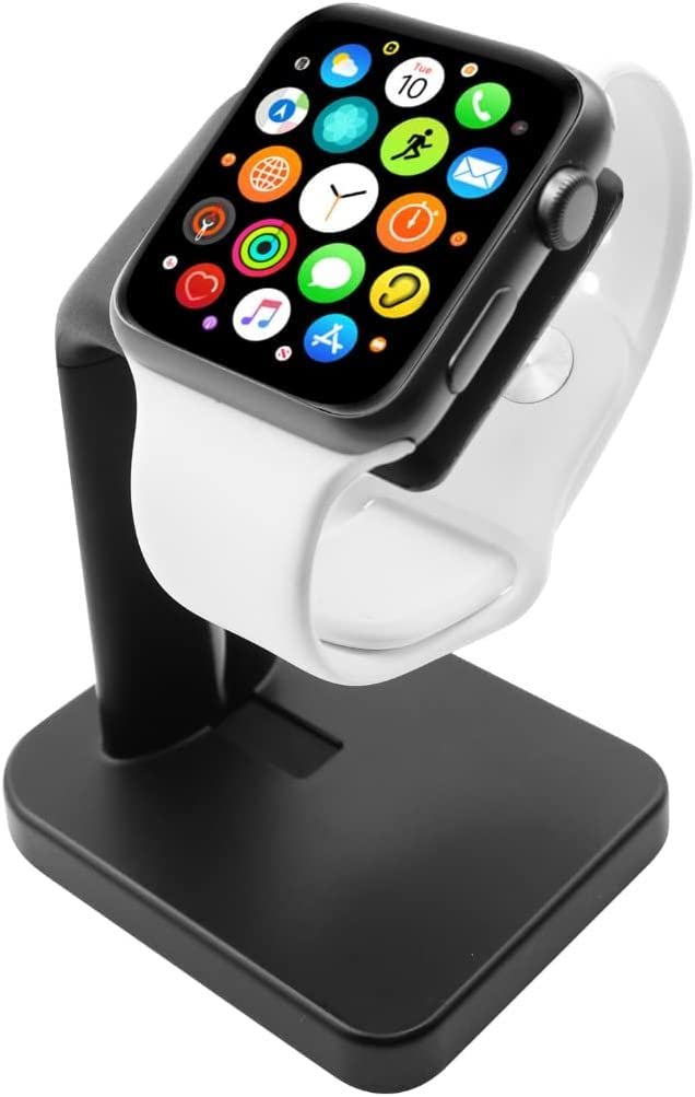 Macally Apple Watch Charger Stand For Series Ultra, 10, 9, 8, 7, 6, 5, 4, 3, 2, 1, Se (44Mm, 42Mm, 40Mm, 38Mm) - Iwatch Applewat