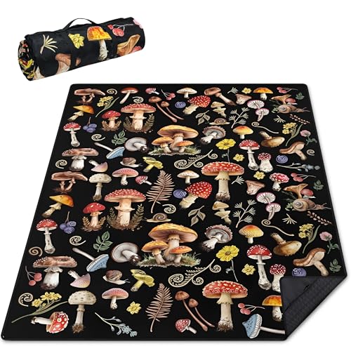 Supfitness Extra Large Picnic Blankets Waterproof Foldable (60 "x 80") Beach Blanket Waterproof Sandproof,3-Layer Thicking...