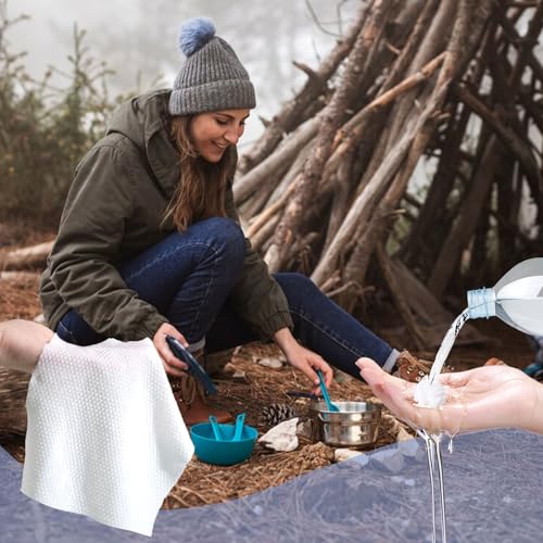 BigOtters 200PCS Compressed Towels, Disposable Face Towels for Travel Cleaning Supplies, Expandable Wipes Tablets Survival...