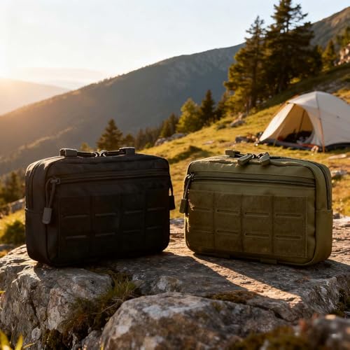 Tactical Medical Pouch,First Aid Kit Bag for Hunting Gear, Military Utility Pouch with Zipper Closure