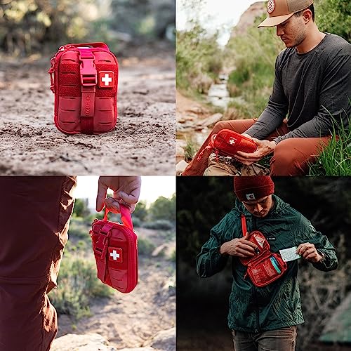 My Medic Sidekick - Camping Hiking and Backpacking First Aid Kit - 70 Items - HSA and FSA Eligible - Small Ifak Great for ...