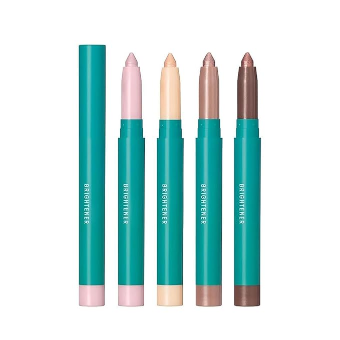 4Pcs Eyeshadow Stick, Eye shadow Brightener Stick Glitter Highlighter Makeup Eye Liner, Shimmer Creamy Long Lasting Eye Makeup(4 colors
