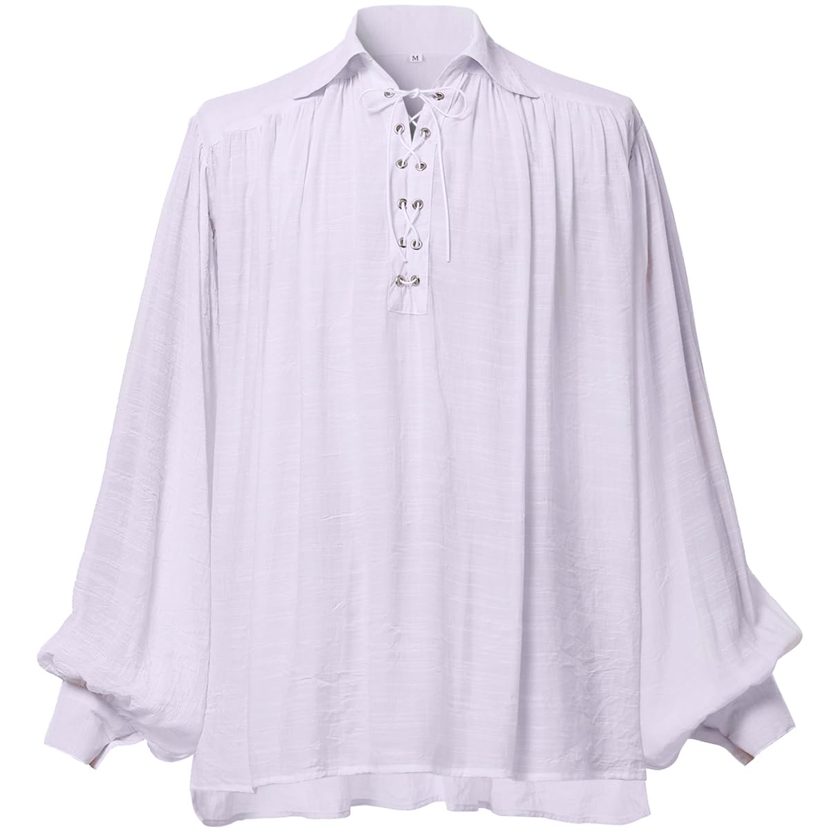 Men Pirate Shirt Women Vampire Renaissance Shirts Victorian Ruffled Medieval Costume Cotton Linen Shirt