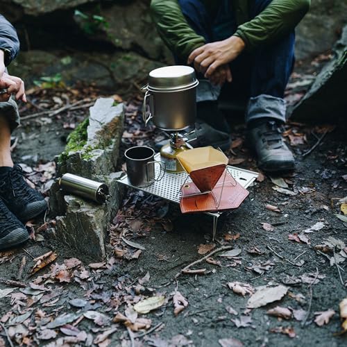 Snow Peak’s Ozen Solo Table, SLV-171, Aluminium, Lightweight for Backpacking, Designed in Japan, Lifetime Product Guarantee