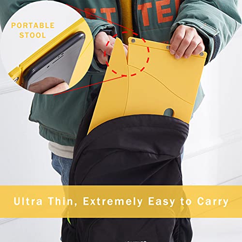 koofull Folding Portable Camping Hiking Stool, Lightweight Collapsable Foldable Chair for Travel Gathering BBQ Subway Libr...