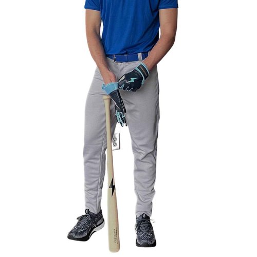 BRUCE BOLT Youth Premium Pro Boys' Grey w/Royal Baseball Pant - Youth Small - 20" to 24"