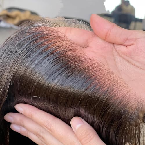 Upgrade Real Skinliked 5X5 HD Closure Human Hair Straight Lace Closure 0.095 mm Ultra Thin Invisible HD Lace Closure Pre Plucked Natural Hairline With Baby Hair 100% Real Human Hair Black 18 Inch