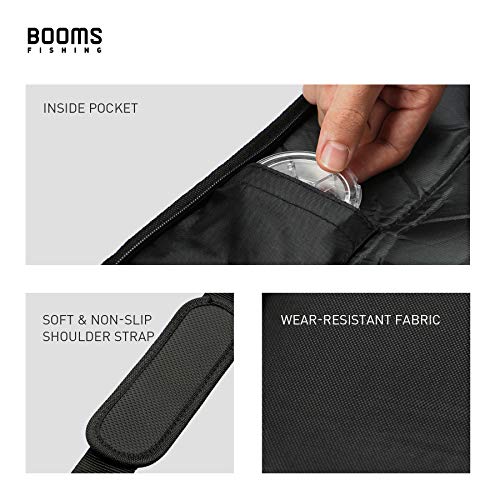 Booms Fishing PB1 Fishing Rod Case, Portable Folding Fishing Pole Case, Fishing Spinning Rod Bag, Store Up to 2 Fishing Po...