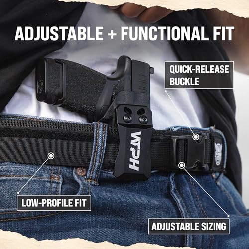 We The People Holsters - Raven - Low Profile Gun Belt - Tactical Gun Belt for Concealed Carry