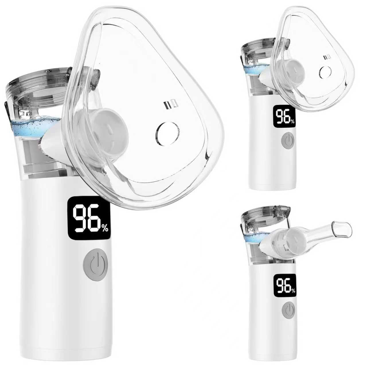 Portable Nebulizer, Nebulizer Machine for Adults and Kids Handheld Nebulizer for Travel and Daily Use Mesh Nebulizer for Breathing Problems with Autoclean Mode Powered by USB/Battery