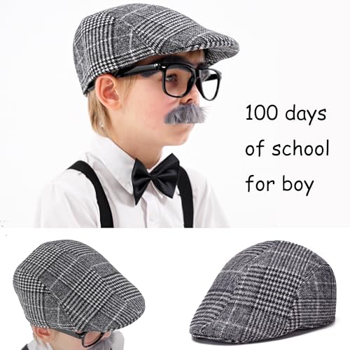 CONNICS Kids 100th day of school costume for Boys, Old man dress up for kid, Old person costume For Boy，Grandpa Costume Kids