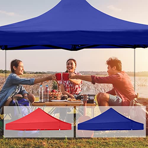 6x6 Canopy Replacement Top, Pop Up Canopy Tent for Commercial Instant Outdoor Portable Patio Lawns Gazebo Outside Camping Red