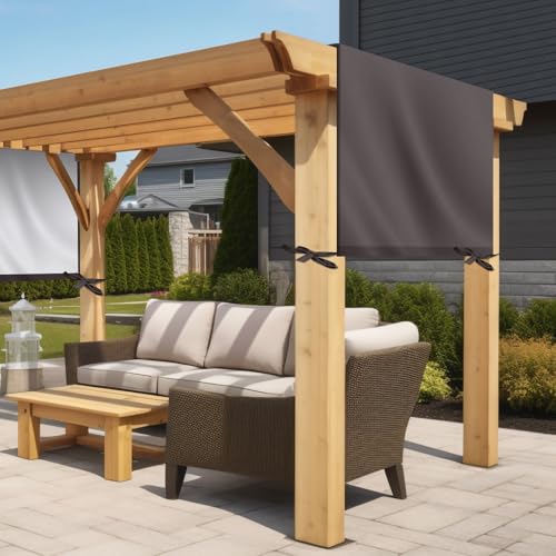 Wowangce Universal Pergola Replacement Canopy Outdoor Canopy Shade Cover Waterproof Shade Top Cover for Outdoor Patio Porc...