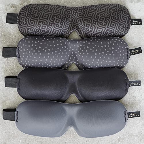 Bucky 40 Blinks No Pressure Eye Mask for Travel & Sleep, Cool Gray, One Size