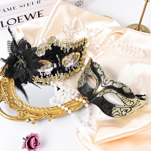 Daieeparty Masquerade Mask for Women-Lace Masks Women Costume Accessories