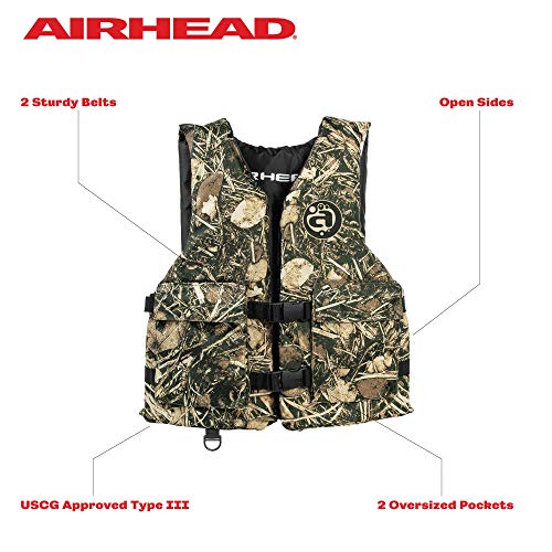 Airhead Sportsman Life Vest with Pockets Youth and Adult