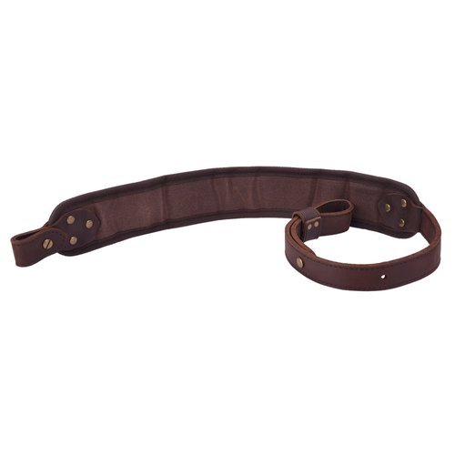 1 Set of Gun Buttstock Cheek Rest Pad with Sling for .357, .30-30, .38 .32Win Spcl.32-40. (Coffee-Canvas & Leather)
