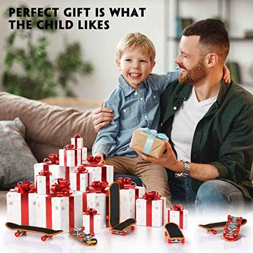 4 PCS Finger Toys Professional Finger Boards Mini Skateboard Fingerboards for Creative Fingertips Movement, Skateboard Educational Toys Party Favors Novelty Toys for Kids Boys Girls Gifts