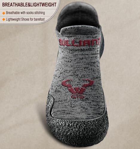 Men Slipper Socks, Grip Socks Hiking Water Shoes Barefoot Shoes for Men Outdoor Walking Exercises