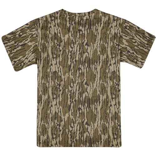 Mossy Oak Short Sleeve Cotton Mens Camo Hunting Shirt
