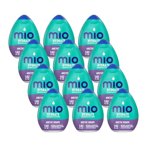 MiO Sport Electrolytes Arctic Grape Naturally Flavored Liquid Water Enhancer 12 Count 1.62 fl oz
