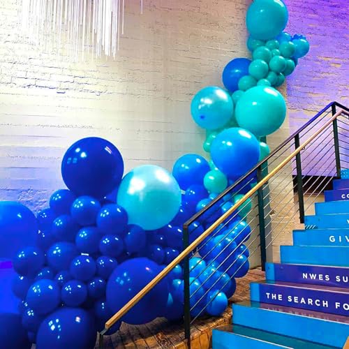 PartyWoo Royal Blue Balloons 52pcs 12 Inch Dark Blue Latex Helium Balloons for Birthday Gender Reveal Wedding Anniversary ...