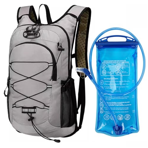 Outdoor Hydration Pack with 2L Water Bladder,Lightweight Running Backpack,Large Capacity Cycling Backpack,Daypack for Hiki...