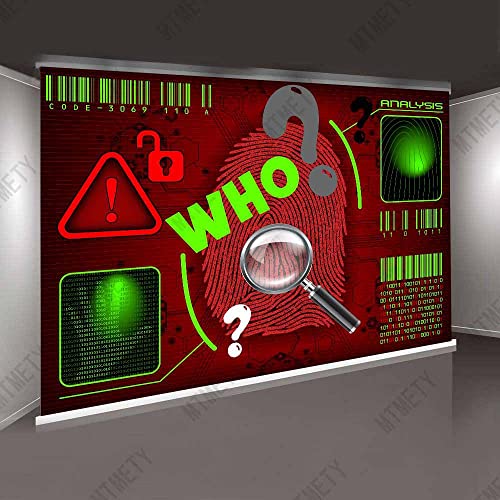 Detective Backdrop Police Mystery Investigation Analysis Photography Background 7x5ft Top Secret Birthday Party Baby Showe...