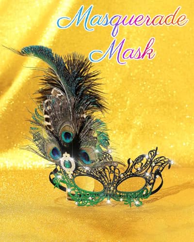 Campsis Rhinestone Masquerade Mask, Green Masquerade Ball Mask, Feather Party Masks for Women