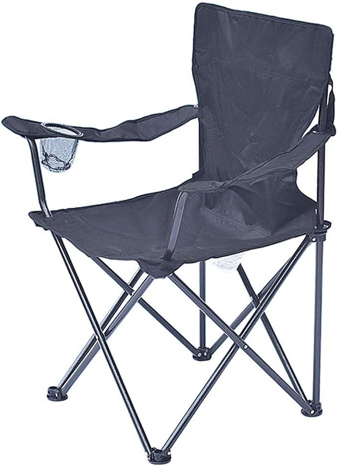 Outdoor Camping Chair Ultra-Light Outdoor Folding Camping Chair Comfortable Beach Chair with Armrests with Storage Bag Com...