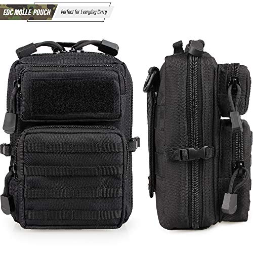 LIVANS Tactical Molle Utility Pouch, EDC Tool Pouch Tactical Phone Pouches Mini Waist Pouches Medical EDC IFAK Pack Mini D...