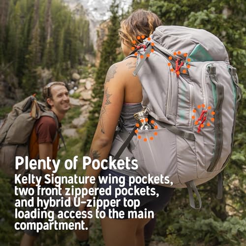 Kelty Redwing 50 – 50 Liter Internal Frame Backpack for Hiking, Backpacking, Travel, Hip Belt, Tailored Fit, 2023 (Lyons B...