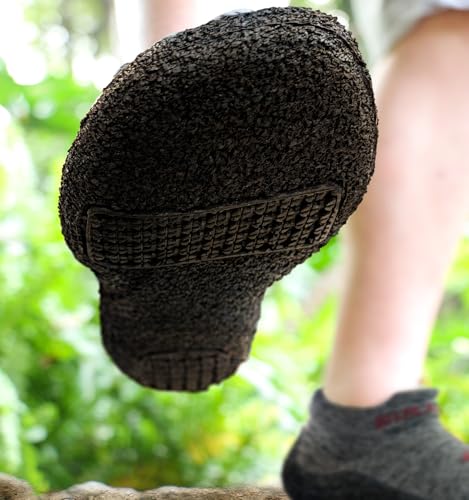 Men Slipper Socks, Grip Socks Hiking Water Shoes Barefoot Shoes for Men Outdoor Walking Exercises
