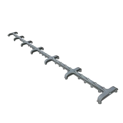 Sandbaggy Plastic Slab Bolster - Continuous Rebar Support Chair - Snap & Lock Ends, Flexible Design - 29 Rebar Capacity (10, 3/4 in x 2.5 ft (H x L))
