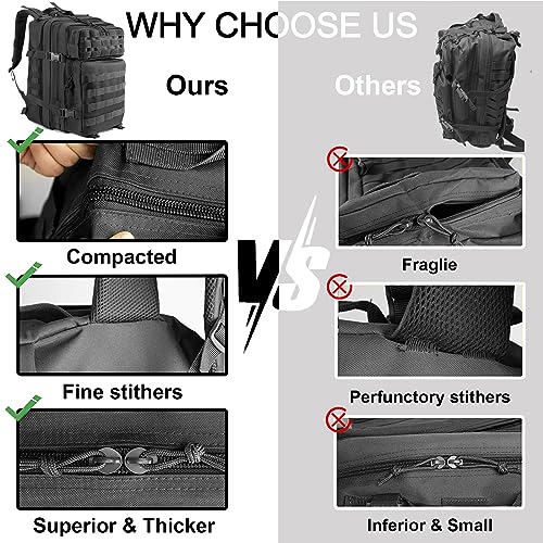 CtopxCone 45L Military Tactical Backpacks For Men Camping Hiking Trekking Daypack With Removable Water Bottle Pouch Bug Ou...
