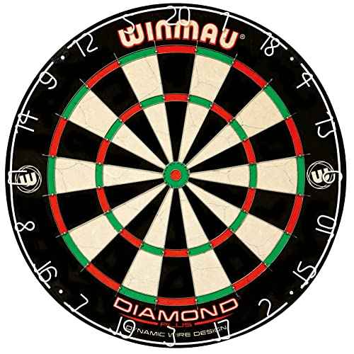WINMAU Diamond Plus Dart Board Range - Diamond Plus Dartboard, Surround Sets and Cabinet Sets with Darts and Accessories