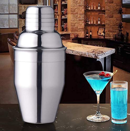 Delidge 12oz Cocktail Shaker Small Single Bar Shakers Bartending Stainless Steel Espresso Shaker for Martini Margarita Alc...