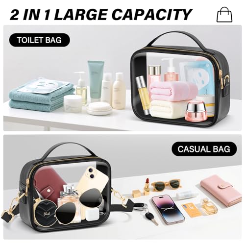 KETIEE Clear Crossbody Bag, Stadium Approved Clear Purse Bag for Concerts Sports Events Festivals