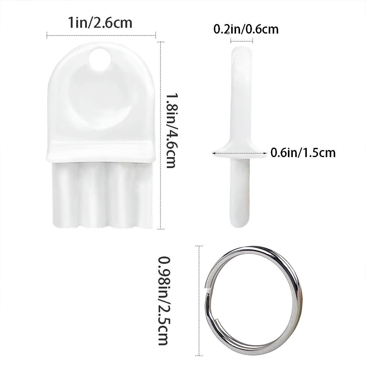 Universal Dispenser Key, 5 Pack Toilet & Paper Towel Key Replacement