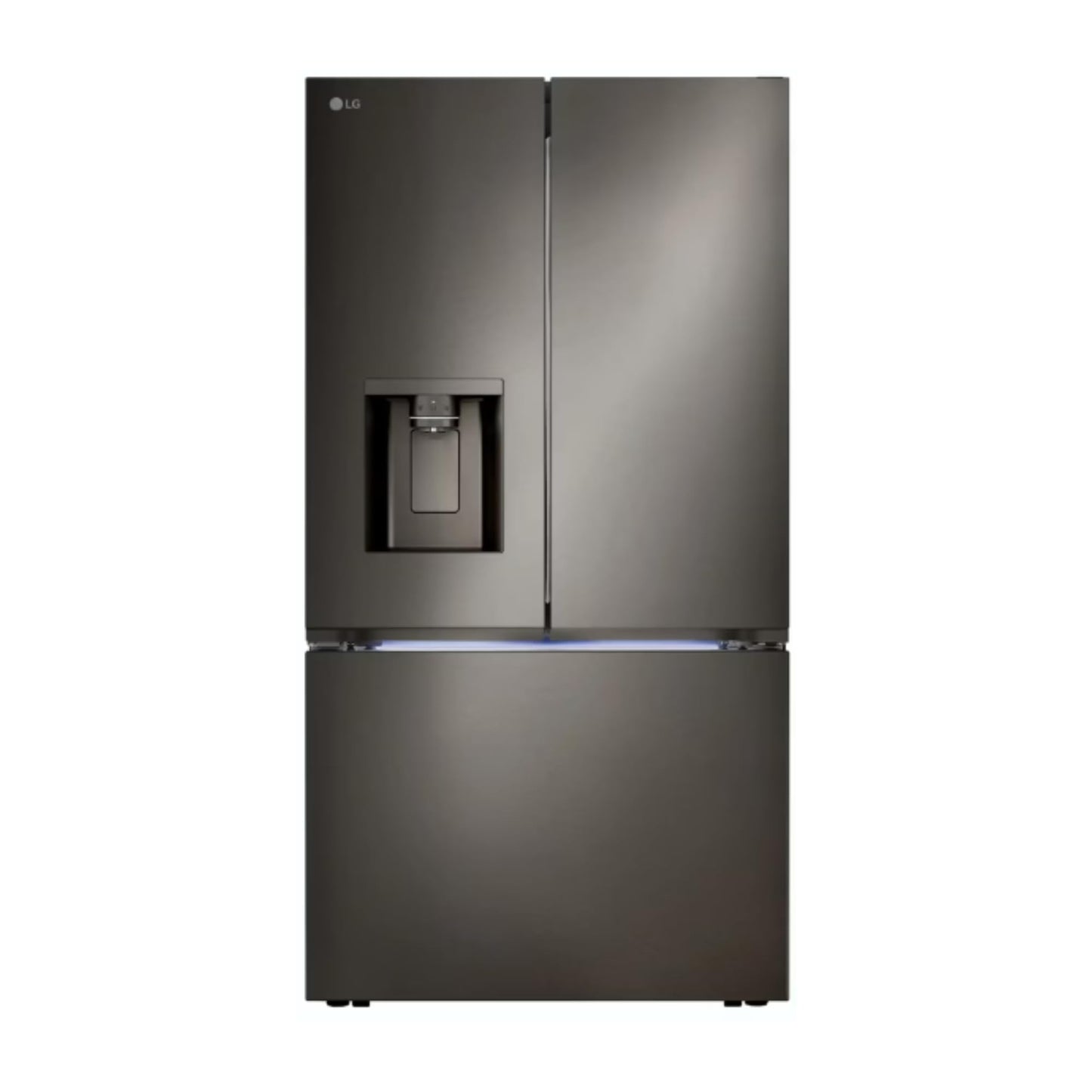 LG 26 cu. ft. Smart Counter-Depth MAX French Door Refrigerator with 4 Types of ice in PrintProof Black Stainless Steel