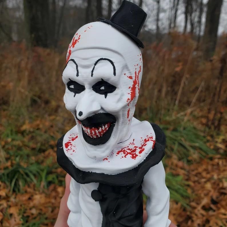 Horror Movie Garden Gnomes Halloween Decoration Outdoor Statue Clown Action Figurines Collectible Scary Creepy Garden Home Lawn Shelf Table Decor
