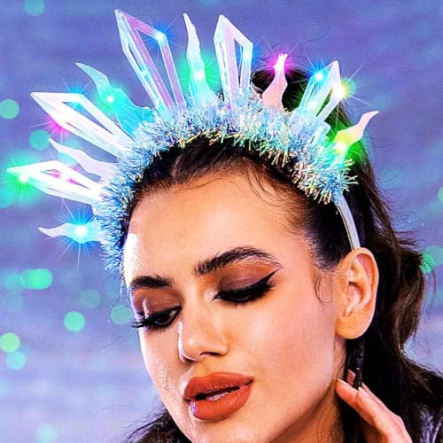 Yean Light Up Headbands Led Headband Party Hair Accessories for Women and Girls