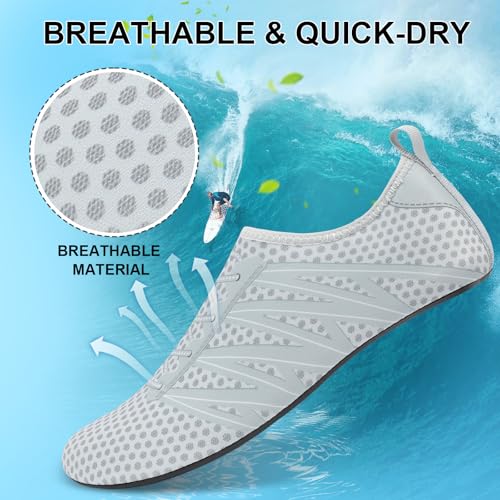 Water Shoes Quick-Dry Aqua Socks Barefoot Non Slip for Beach Swim Yoga Pool Lake Surf Women Men