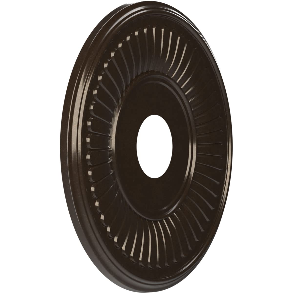 Ekena Millwork Cmp16Beeru Berkshire Thermoformed Pvc Ceiling Medallion (Fits Canopies Up To 7), 16Od X 3 1/2Id X 1P, Universal M