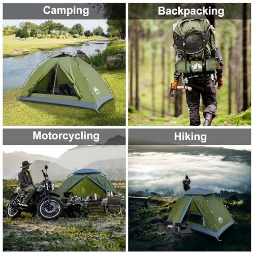Night Cat Upgraded Backpacking Tents 1 2 Persons Easy Clip Setup Camping Tent Adults Scouts Heavy Rainproof Compact Lightw...