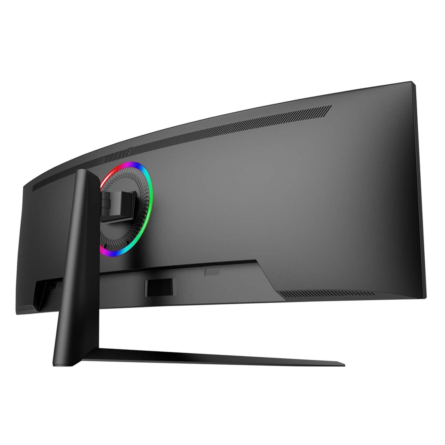 Gawfolk 45 inch Ultra-Wide Curved 1500R Gaming Computer Monitor, DQHD(5120×1440) PC Screen, 185Hz, 1MS, FreeSync, 120% sRGB, Built-in Speaker, HDMI2.1 & DP1.4, Compatible Wall Mount 100 * 00mm- Black