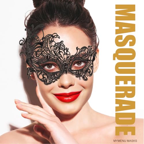 MYMENU Masquerade Masks for Women Couple Men Venetian Mask Halloween Carnival Mask for Party Prom Costume