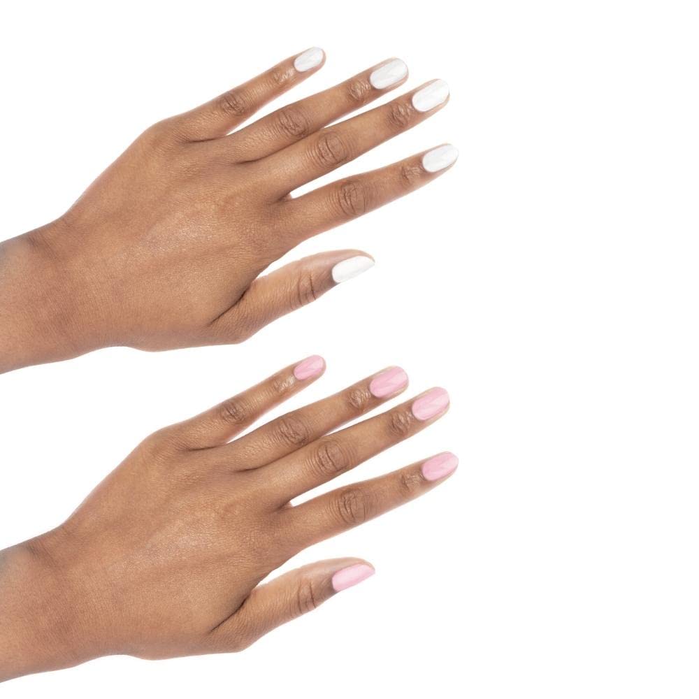 duri Nail Polish, GBD-105 Basic Beauty, French Manicure Classic 3 Piece Set, Tip, Base and Top Coat, Semi Sheer 309 Iced Roses,